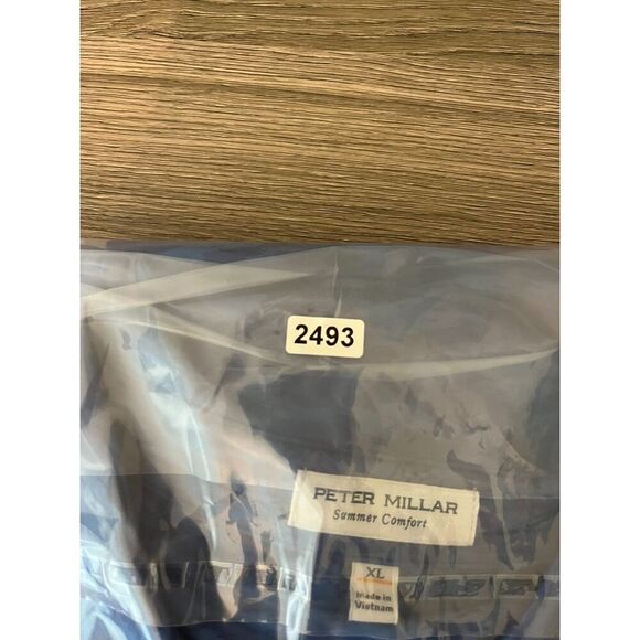 Peter Millar Summer Comfort Fish Camo Print Polo Blue Men's XL Performance Golf - Picture 3 of 10